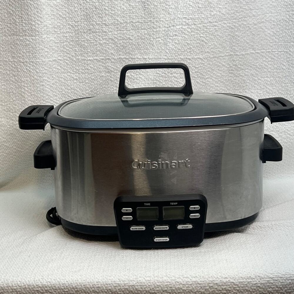 Cuisinart MSC-600 3-In-1 Cook 6-Quart Multi-Cooker Slow Cook Brown Saute Steam